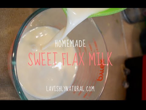Homemade Sweet Flax Milk